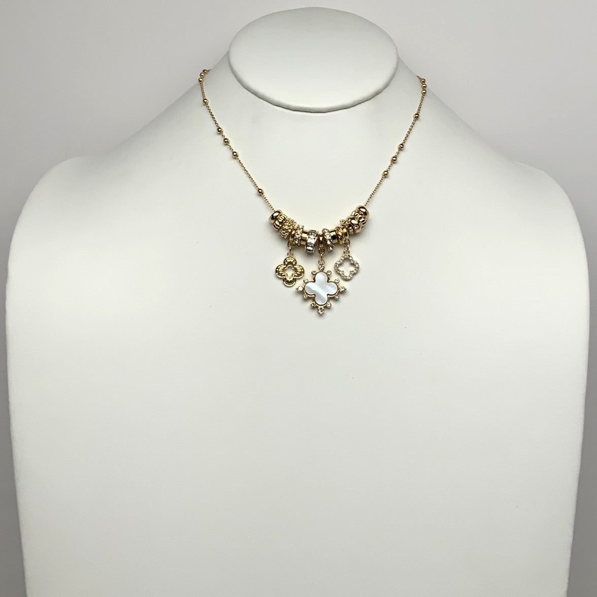 Clover Charms Pendant Necklace