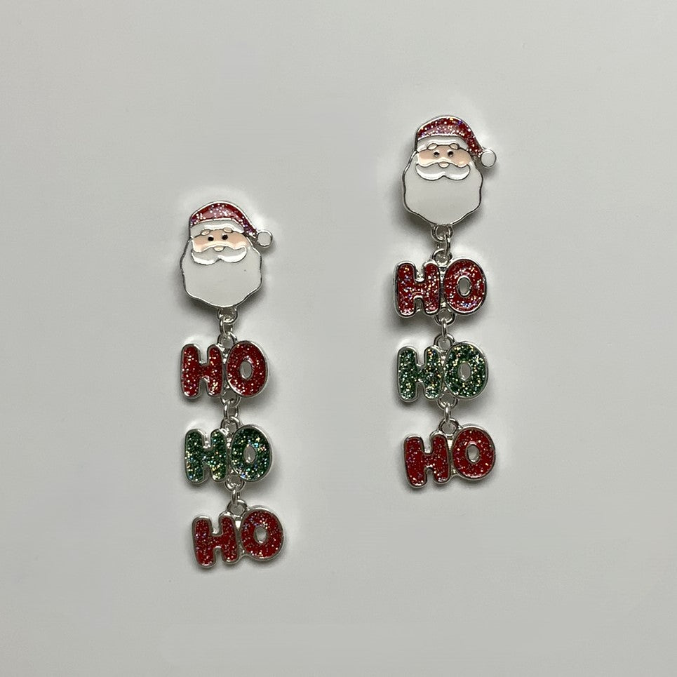 Santa Claus and Ho Ho Ho Earring