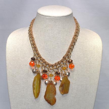 Chain with Rhinestones and Stones