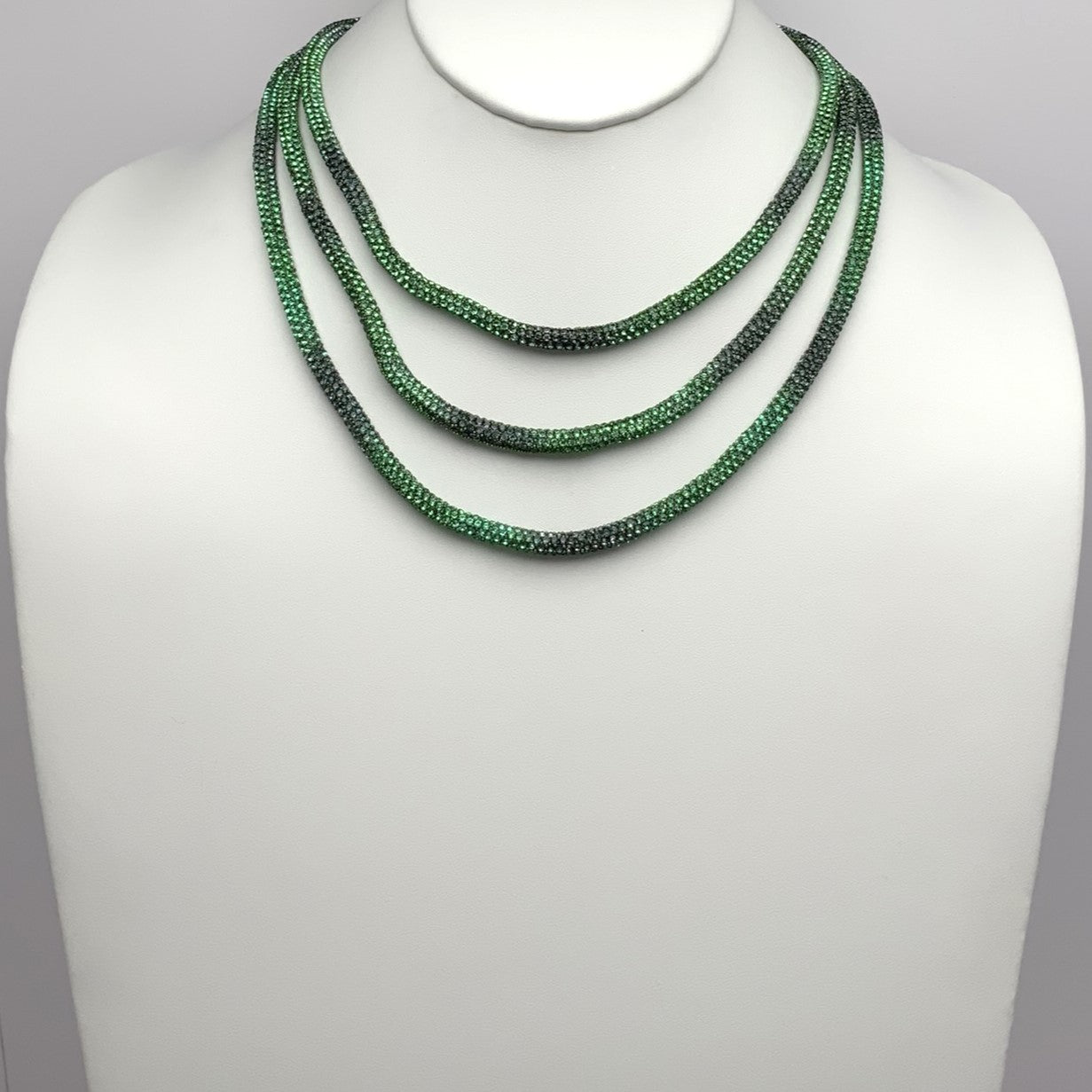 Three Layer Rhinestone Necklace