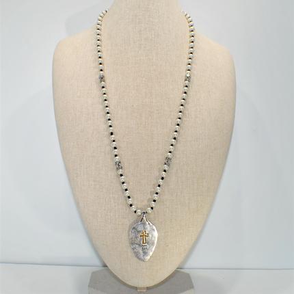 Long Pearl with Metal John 3:16 Spoon