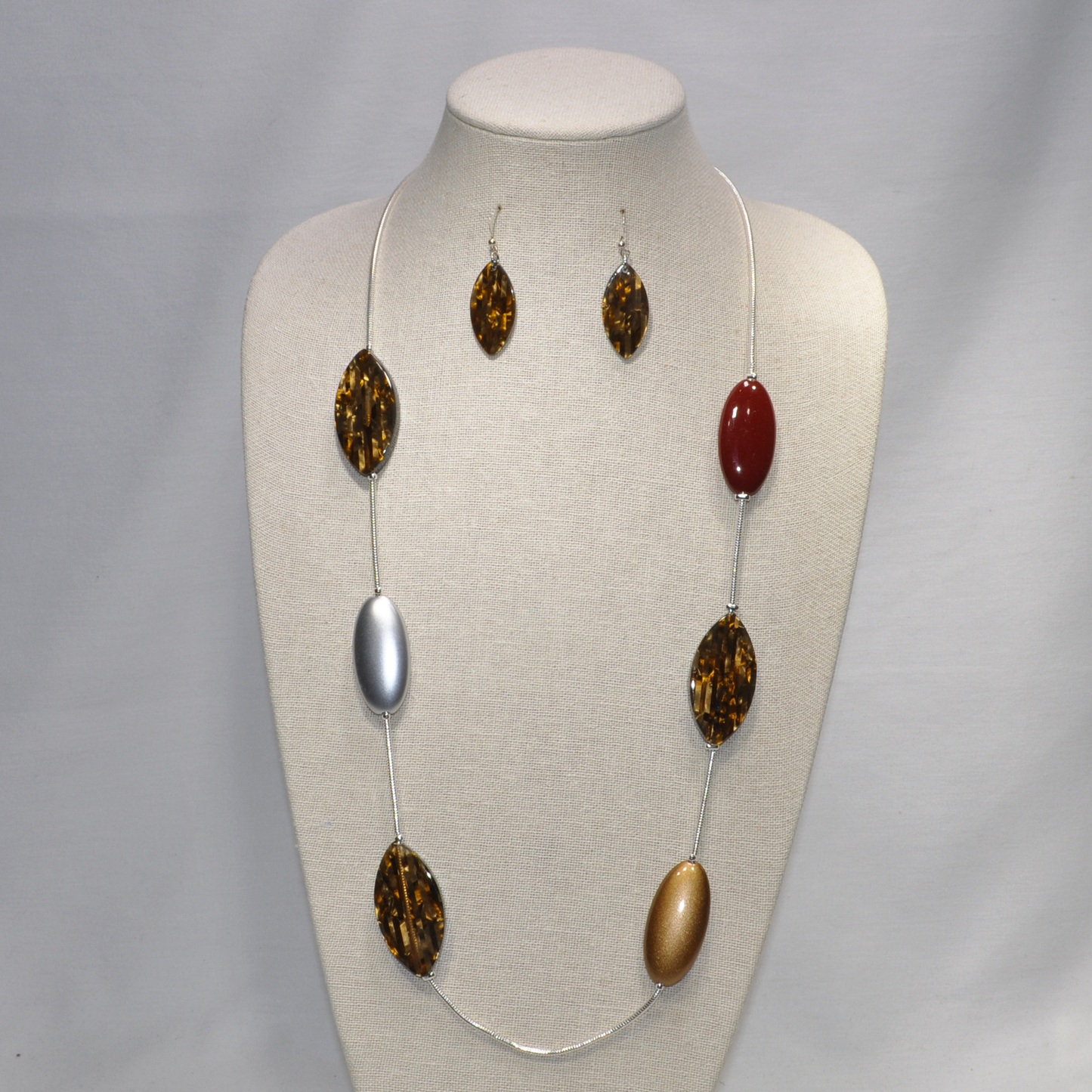 Long Snake Chain with Marquis Shape Findings