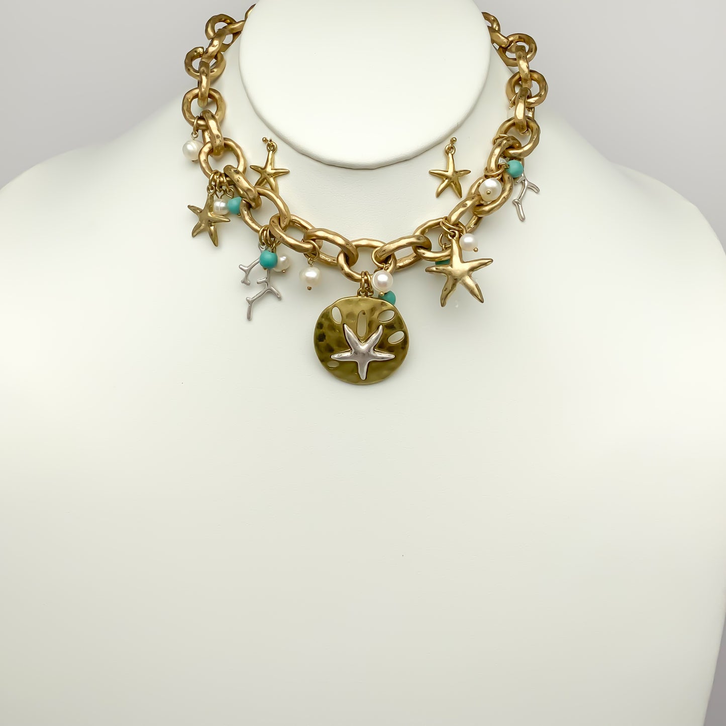 Nautical Starfish Choker Chain Necklace