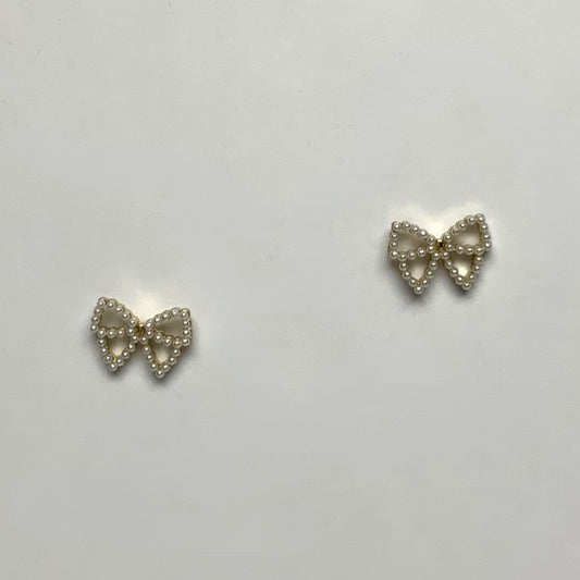 Pearl Bow Earrings