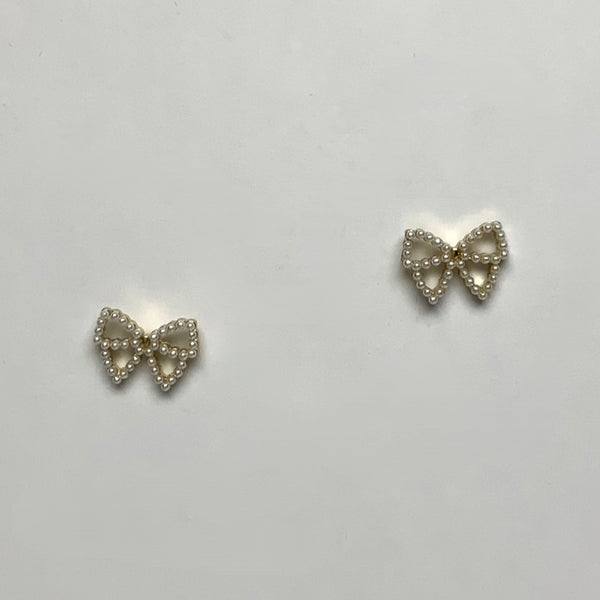 Pearl Bow Earrings