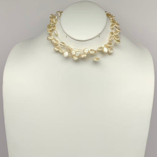 Pearlescent Seashell Choker