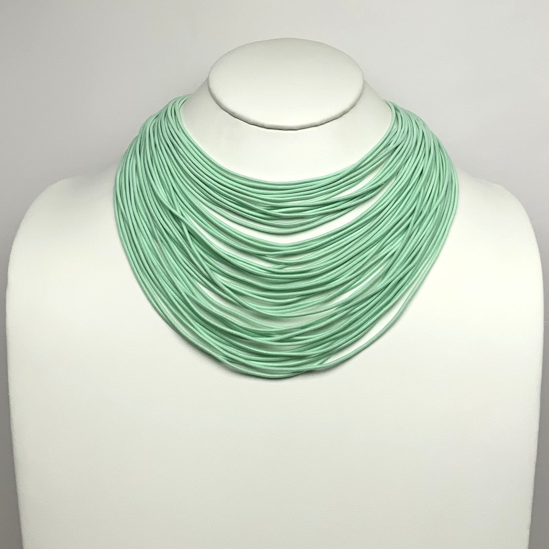 Cloth Layered Cord Necklace