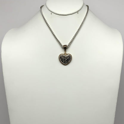 Western Heart Pendant Chain Necklace