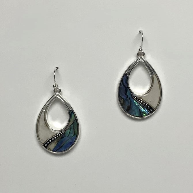 Teardrop Enamel Split Earrings