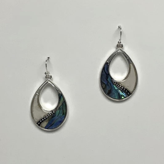 Teardrop Enamel Split Earrings