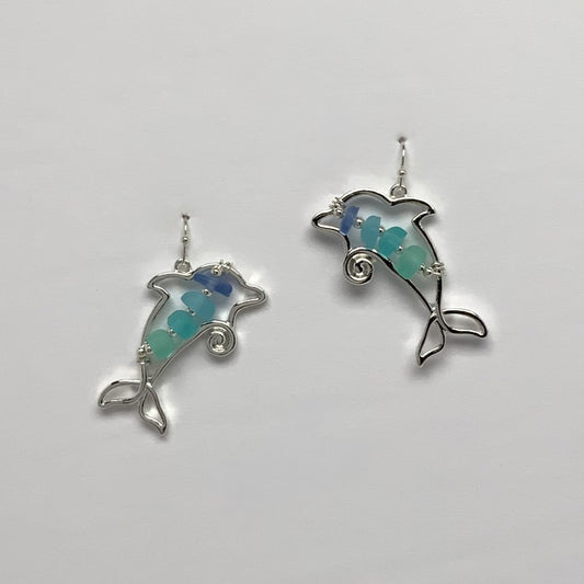 Dolphin Drop Earrings