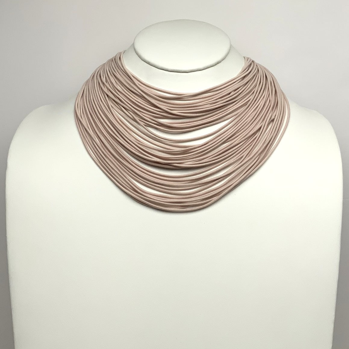 Cloth Layered Cord Necklace