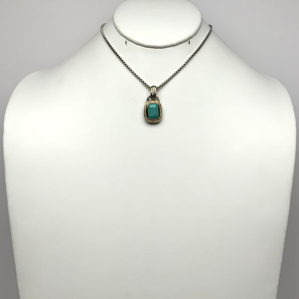 Turquoise Snake Chain Necklace