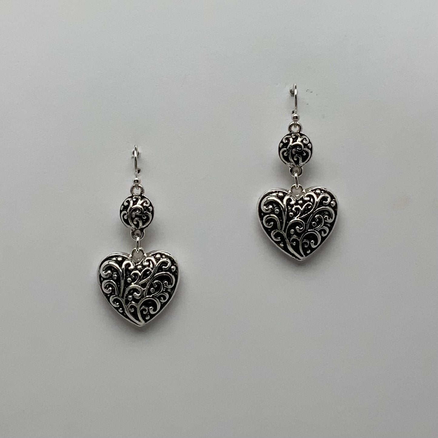Western Heart Drop Earrings