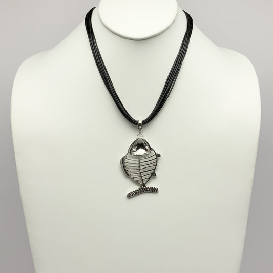 Skeleton Fish Necklace