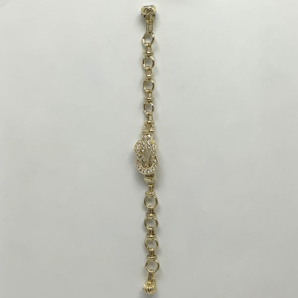 Circle Chain Crystal Knot Magnetic Bracelet