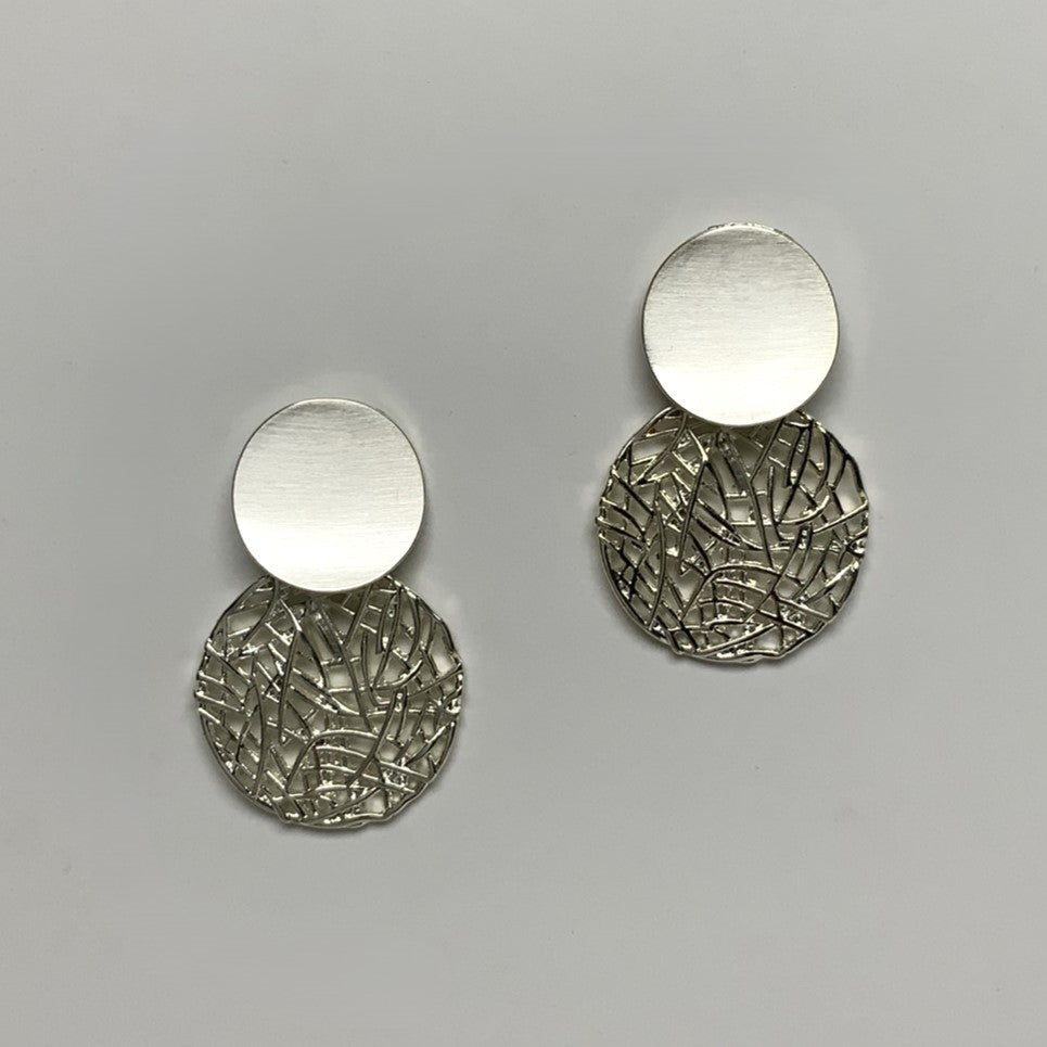 Circle Webbed Earrings