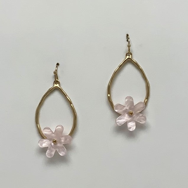 Teardrop Flower Earrings