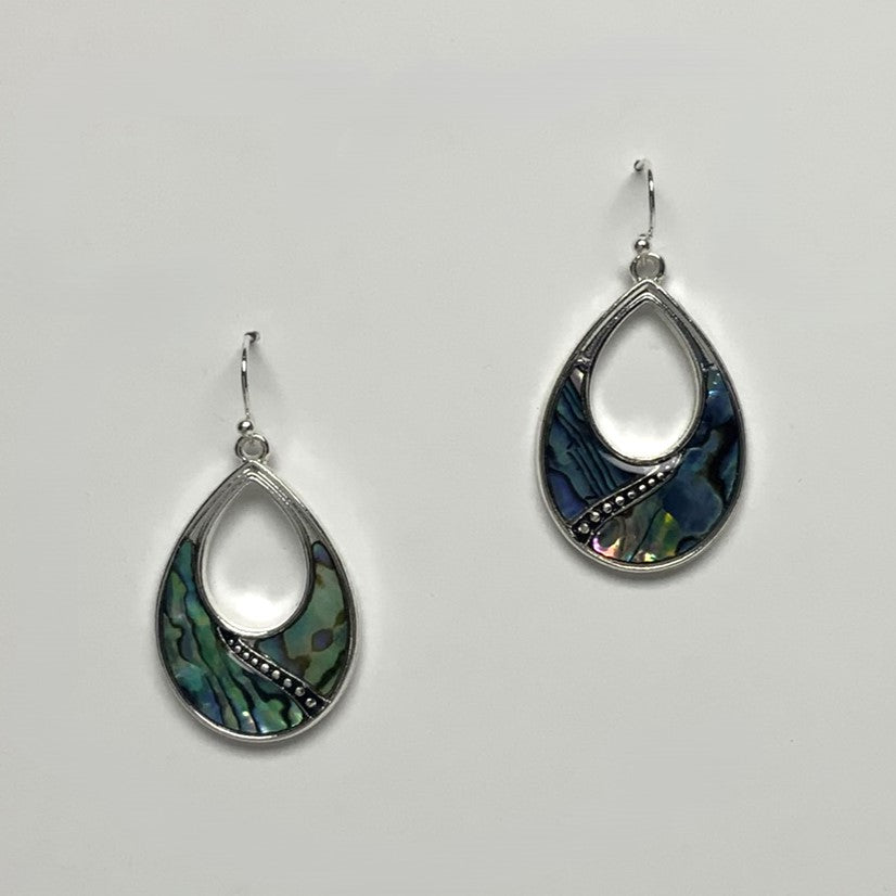 Teardrop Enamel Split Earrings