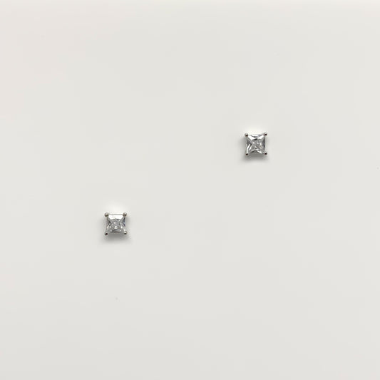 Square Crystal Earring Small