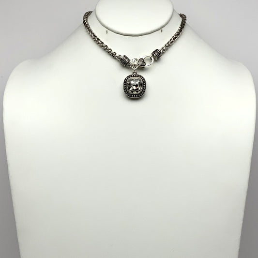 Western Crystal Pendant Charm Necklace