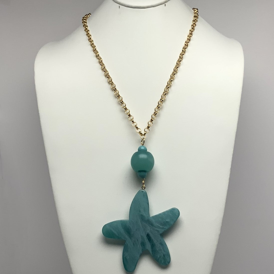 Lucite Starfish Necklace