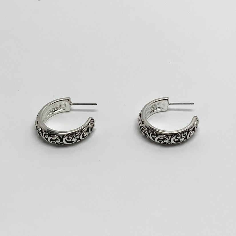 Western Design Hoop Earrings