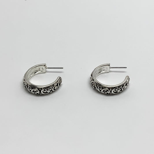 Western Design Hoop Earrings