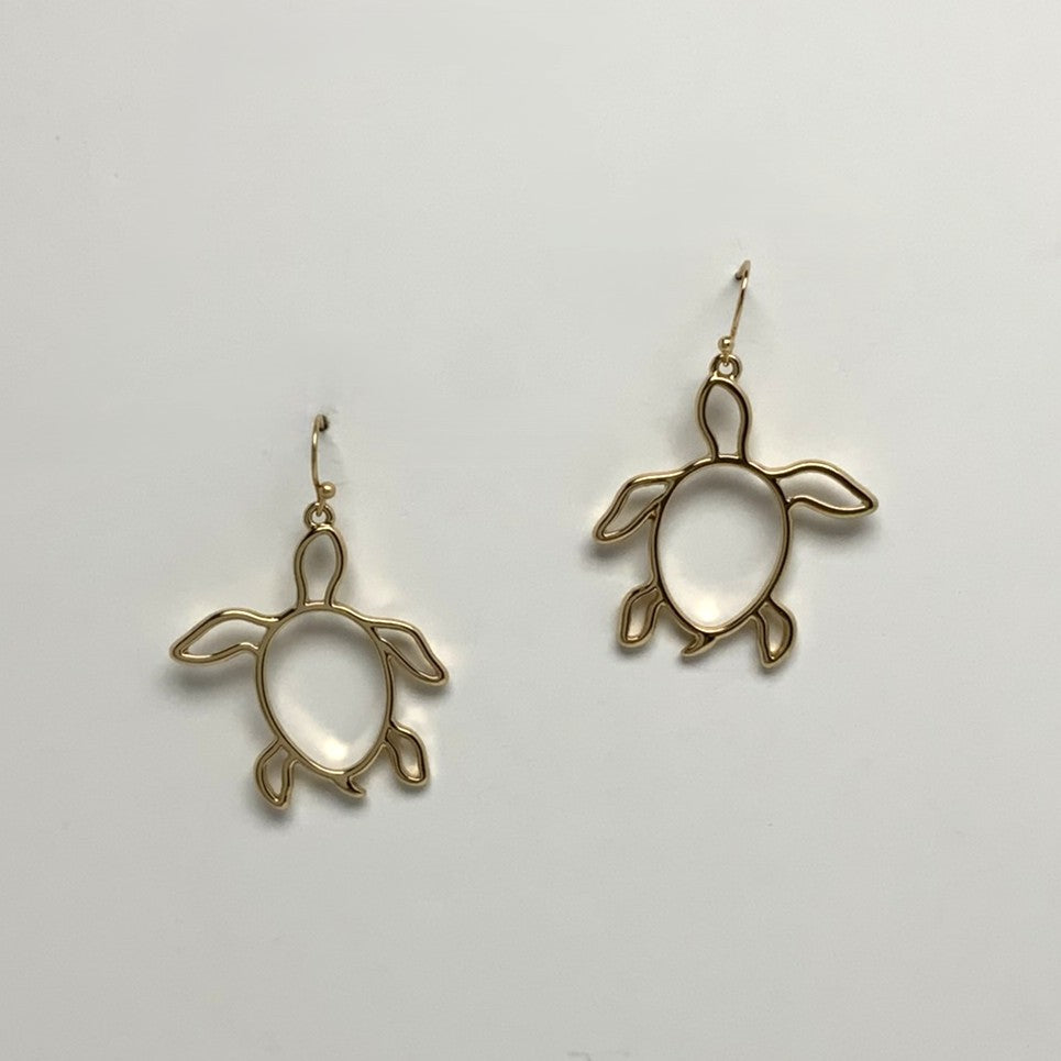 Turtle Drop Earrings