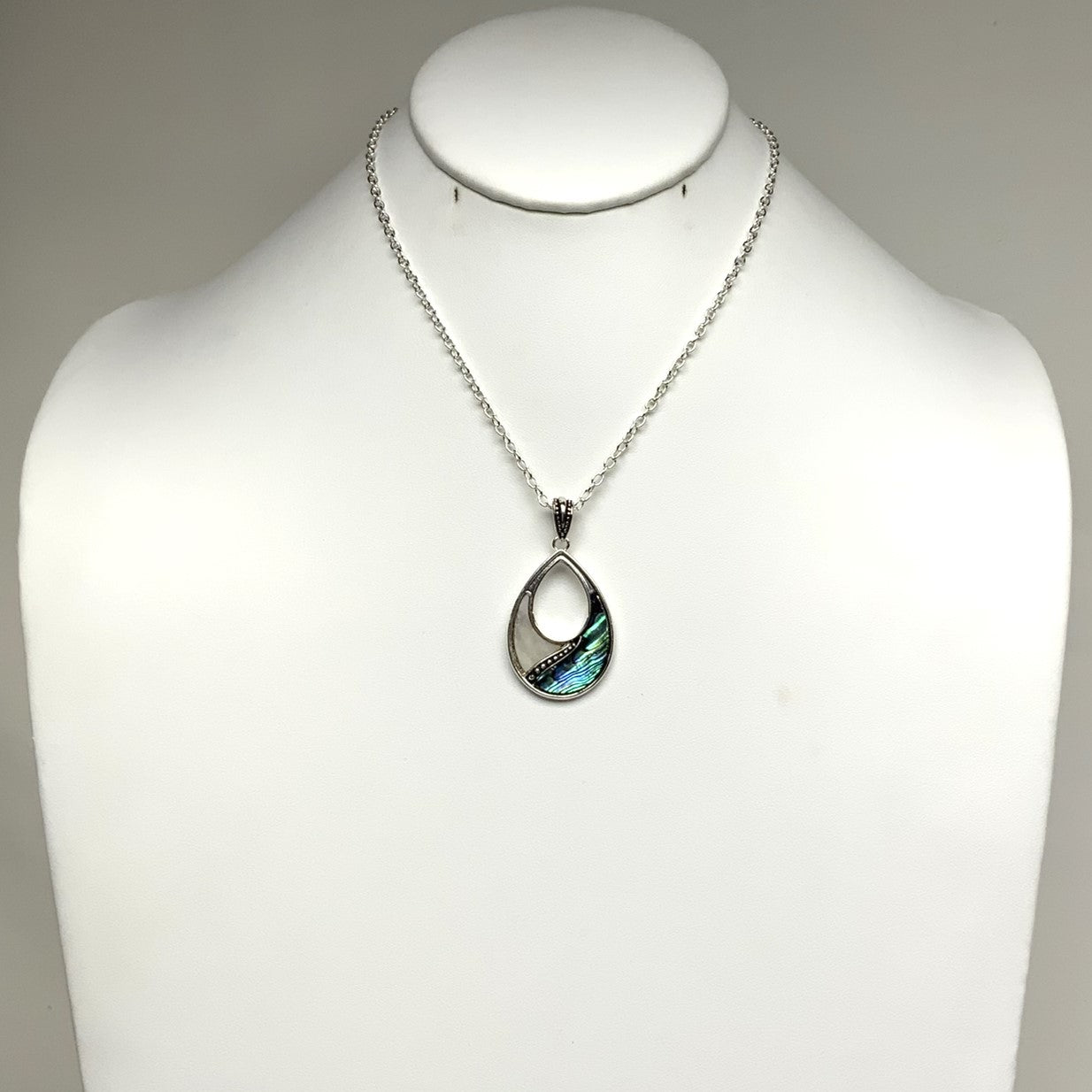 Enamel Teardrop Necklace