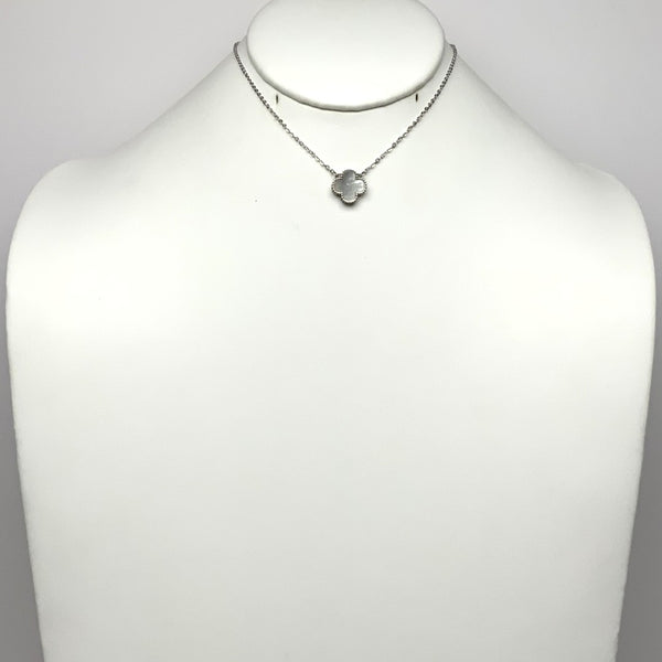 CZ Clover Necklace