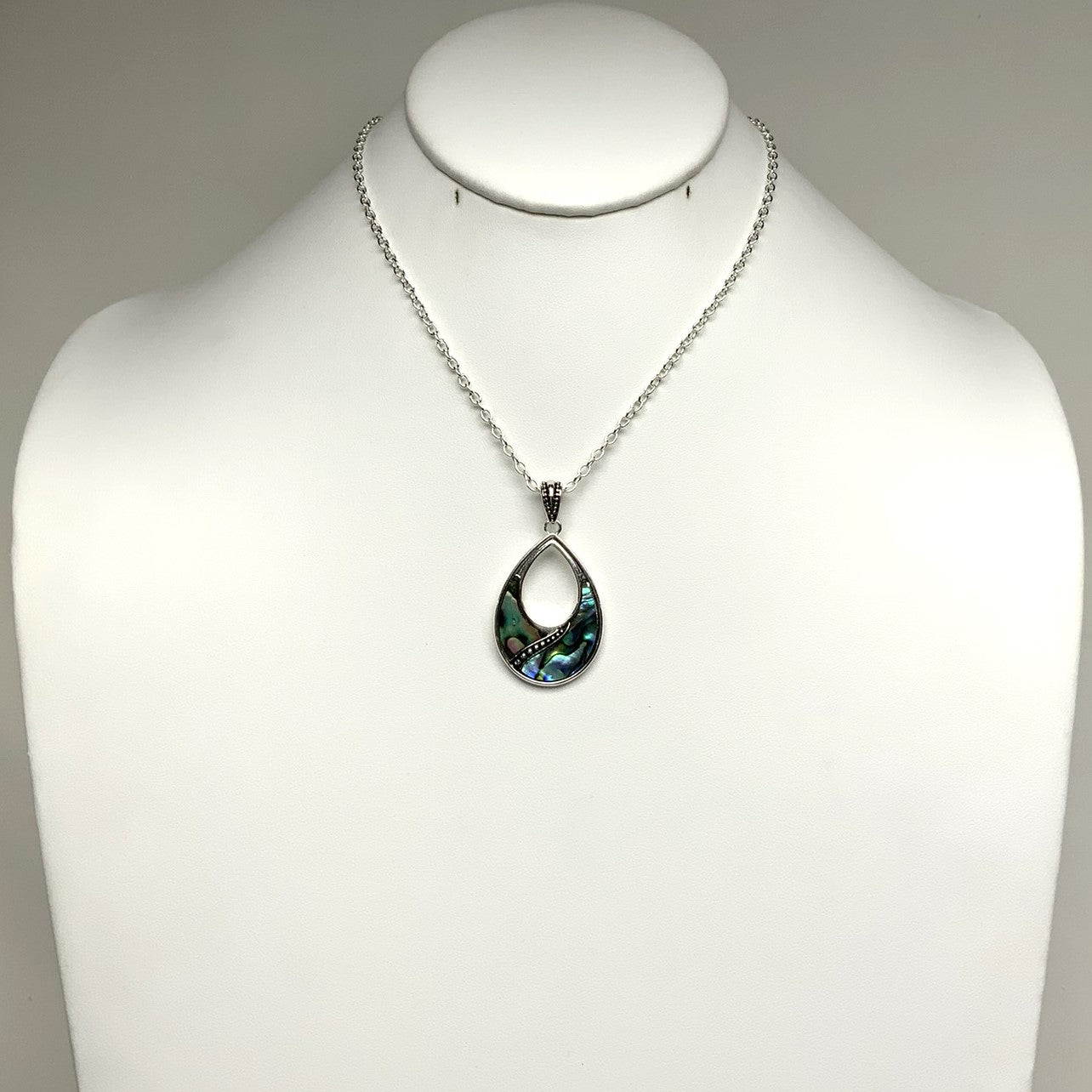 Enamel Teardrop Necklace
