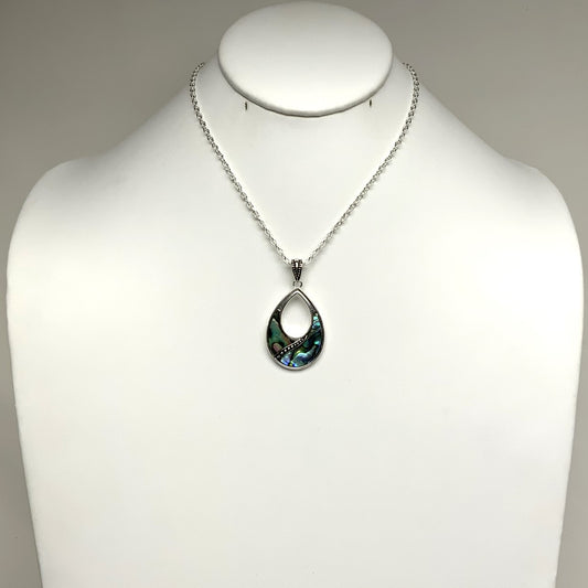 Enamel Teardrop Necklace