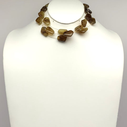 Lucite Stone Chocker