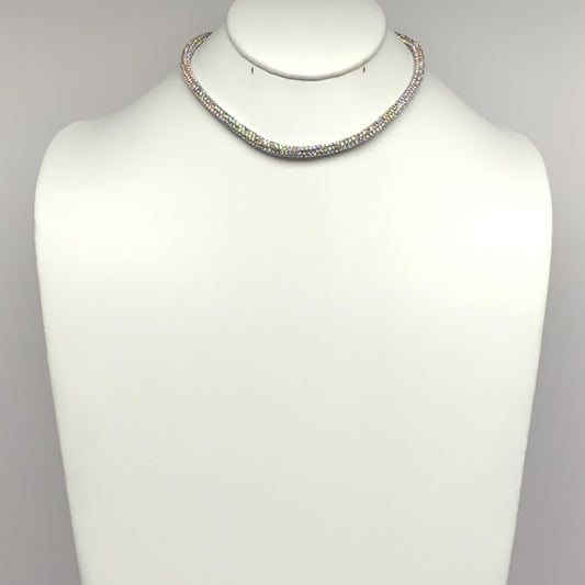 Short Rhinestone Bling Necklace