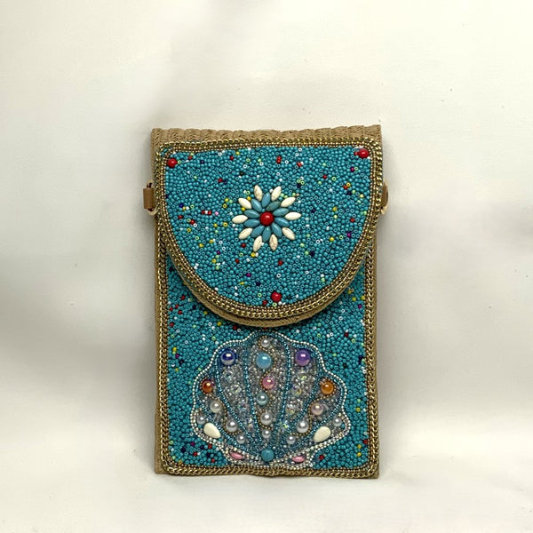 Seashell Envelope Clutch