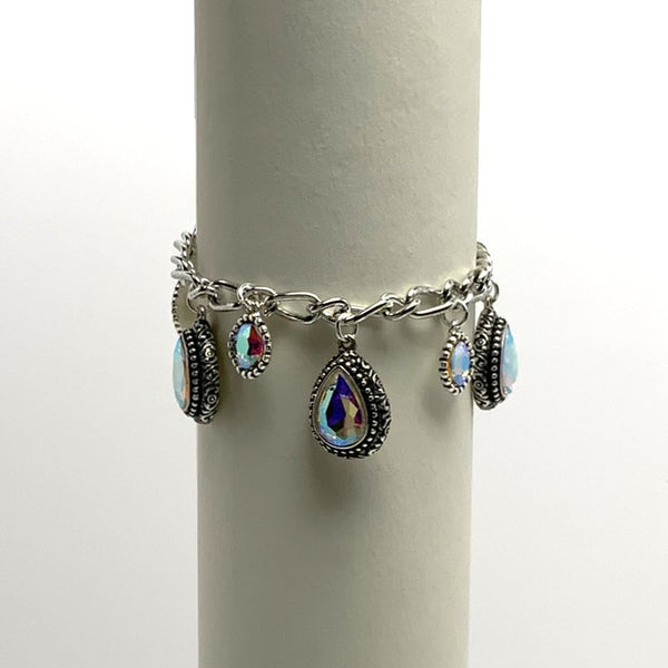 Teardrop Charm Bracelet
