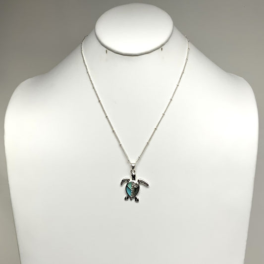Enamel Turtle Necklace