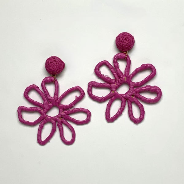 Wrapped Flower Earrings