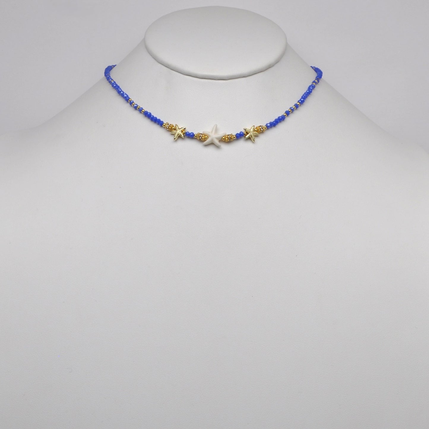 Crystal Starfish Charm Necklace