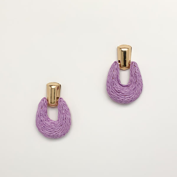 Twine Buckle Hoop Drop Earring