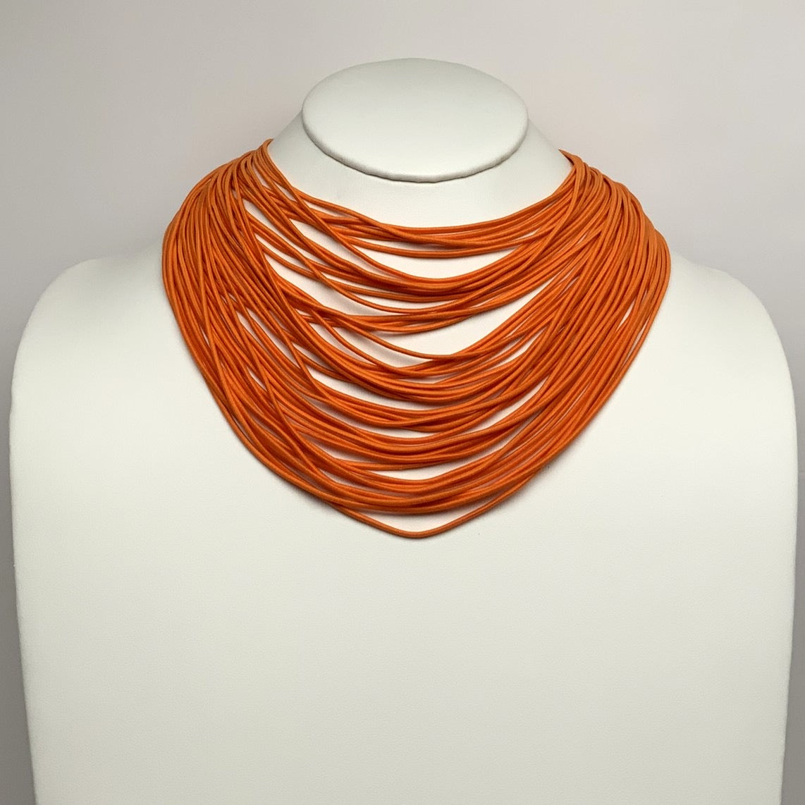 Cloth Layered Cord Necklace