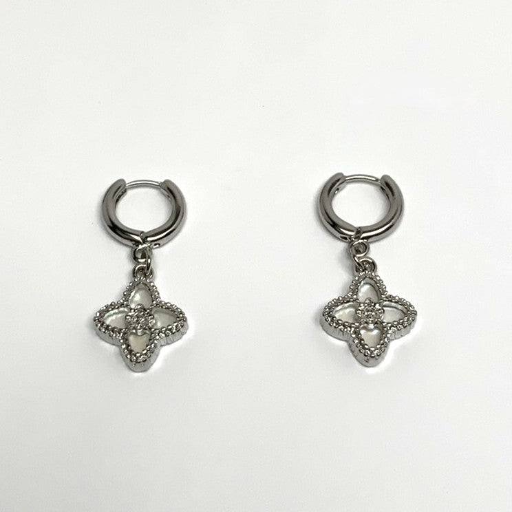 Clover Charm Drop Earrings