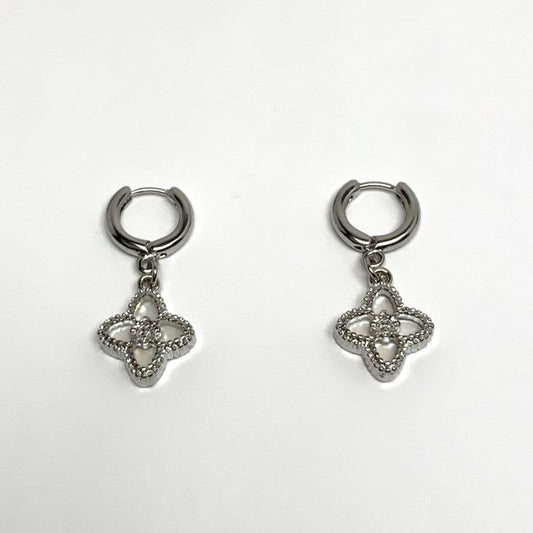 Clover Charm Drop Earrings
