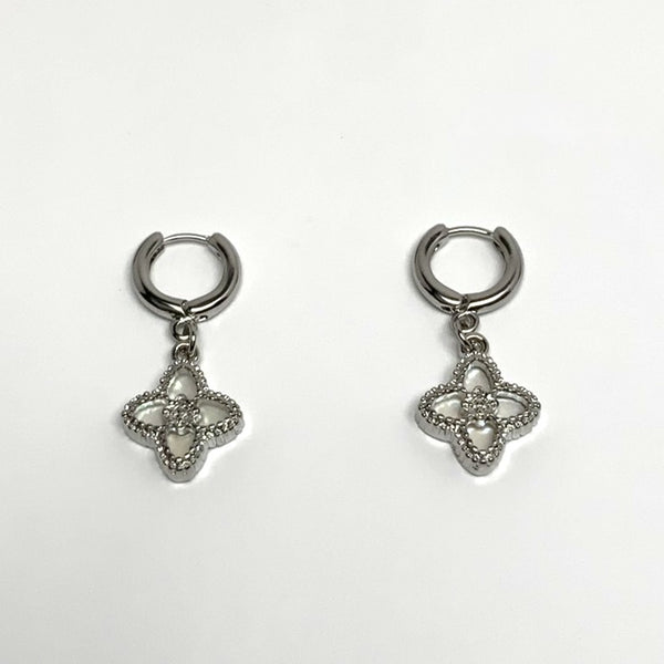 Clover Charm Drop Earrings