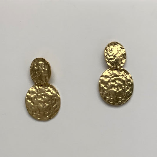 Hammered Textured Clip On Earrings