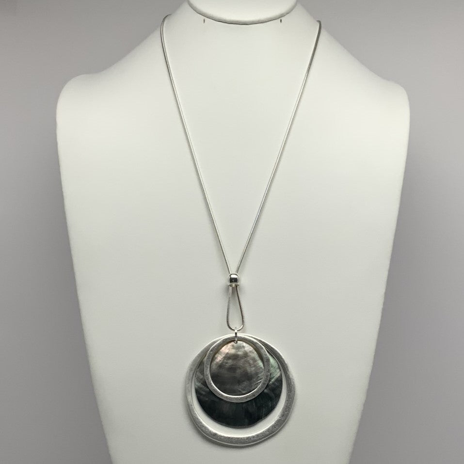 Circle Abalone Shell Necklace