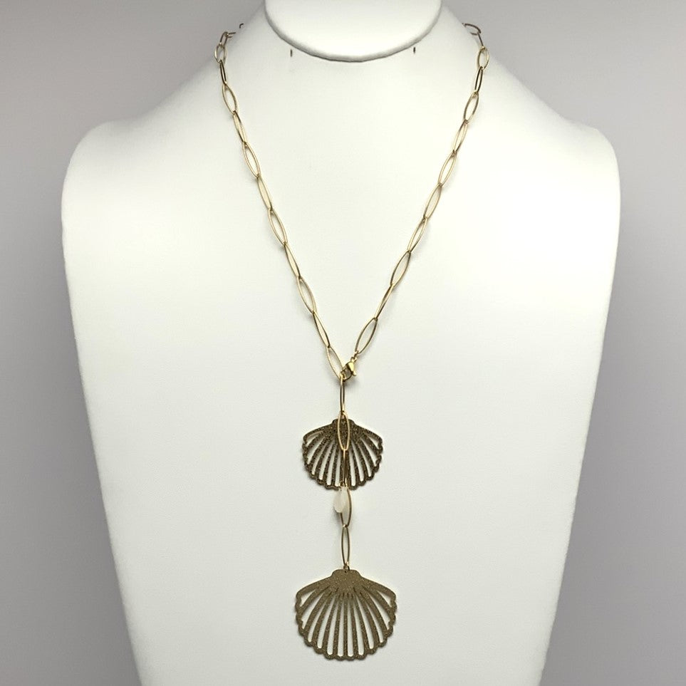 Double Clamshell Necklace