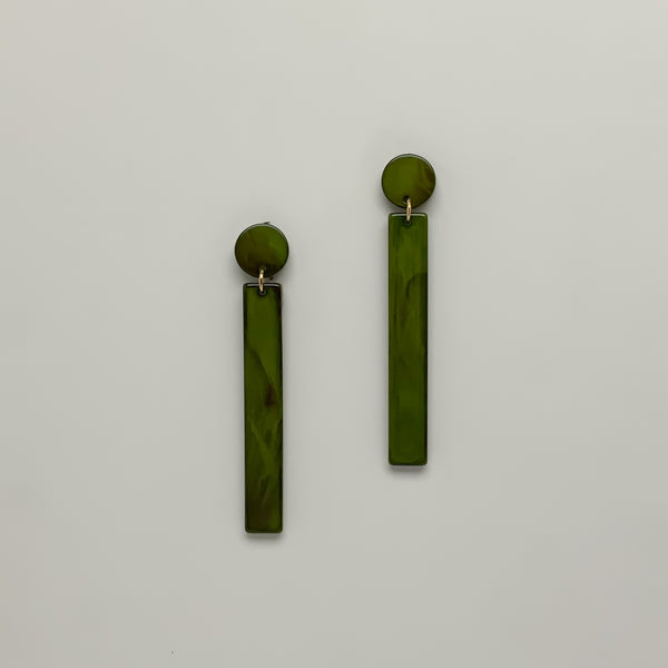 Long Lucite Drop Earrings