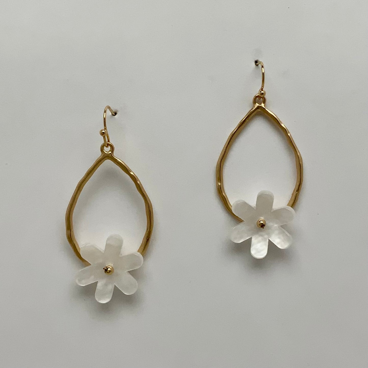 Teardrop Flower Earrings